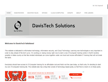 Tablet Screenshot of davistechsolutions.com